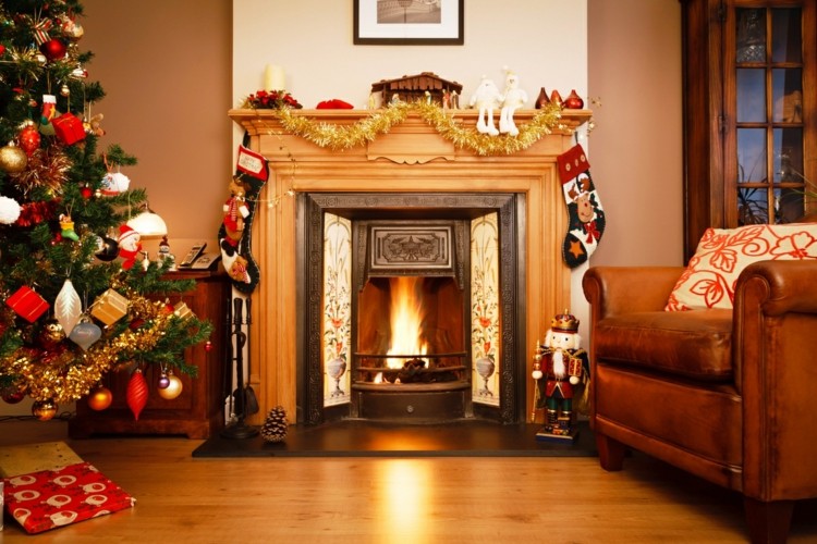 chimenea Navidad