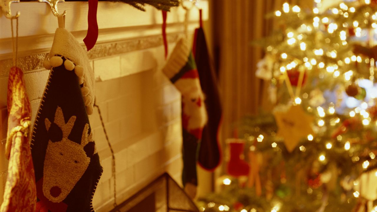 decorar chimenea navidad