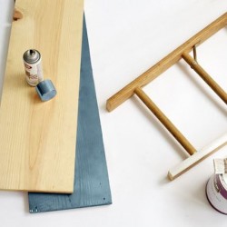 Escalera de pintor, un vestidor DIY