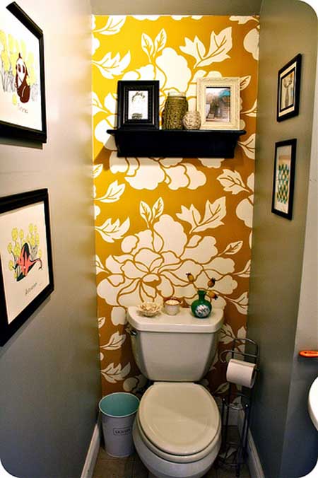 pared acento baño pequeño